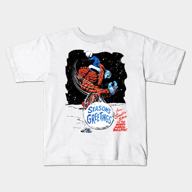 Marvel Season's Greetings Kids T-Shirt by Pop Fan Shop